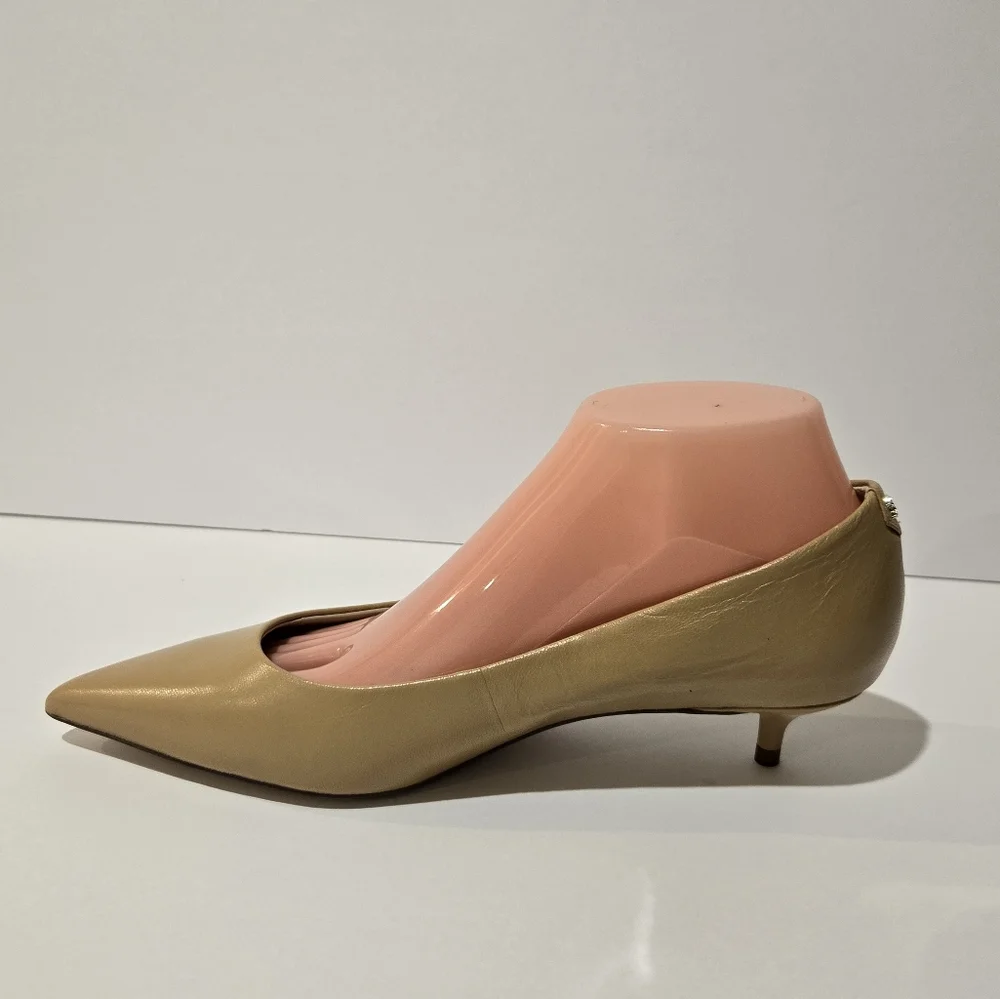 Sam Edelman Women's Franci Pointed Toe Lux Tan Kitten Shoes 8 - Picture 3 of 10
